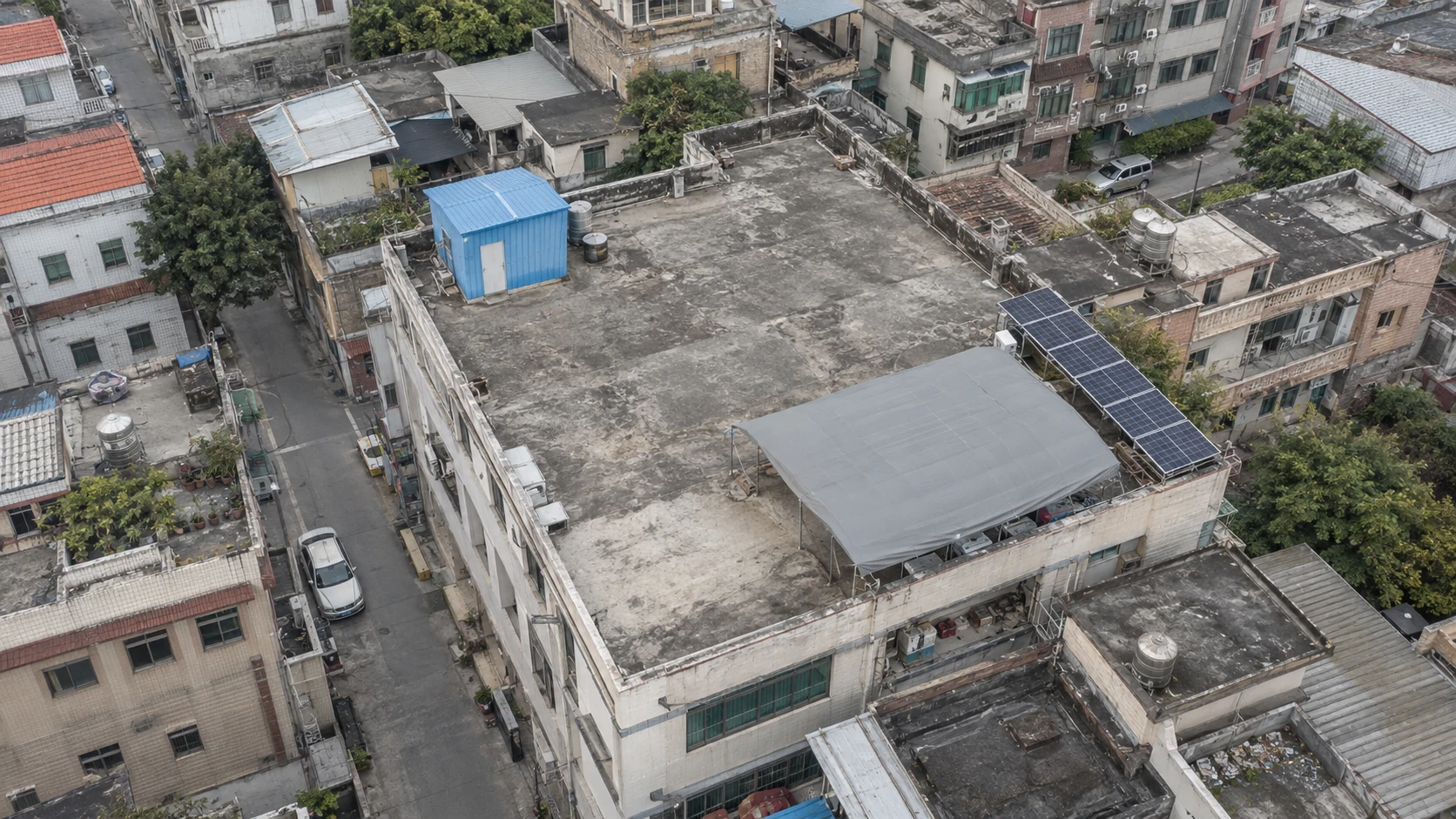 城市巡查无人机巡检场景示意