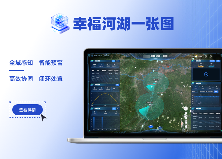 某县幸福河湖一张图系统展示